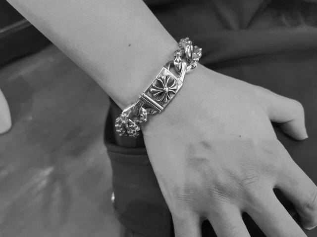 Buyer Show Reference Chrome Heart Square Cross Half Flower Insert Bracelet