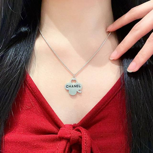 Chanel Camellia Letter Necklace