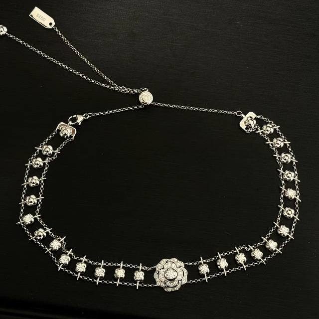 a0216 High Jewelry Collection Small Chanel Camellia Choker Necklace Diamond N