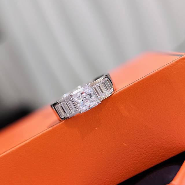 a3265 Simulated Diamond H's New Square Diamond Ring The Highest Version On Th