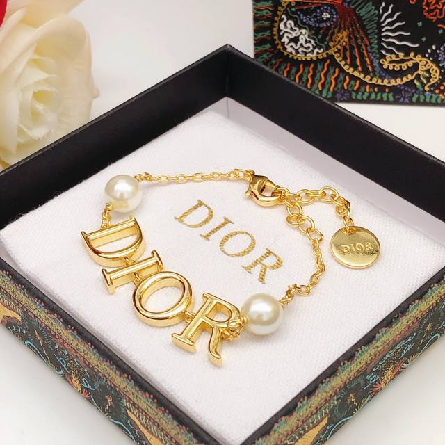 No. Dxl0173 Necklace No. Dsl0133 Bracelet Dior Necklace Gold Dior Pearl Letters