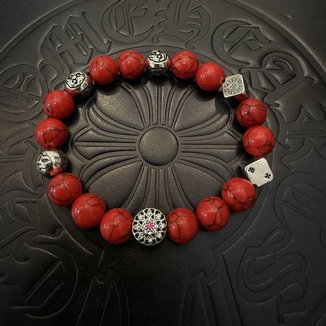 New Counter Quality Chrome Hearts Chrome Hearts Classic Retro Multi-Element Red