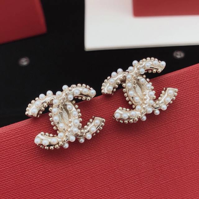 No.Xed0801 Ch*Nel Latest Twist Earrings Consistent Zp Brass Material