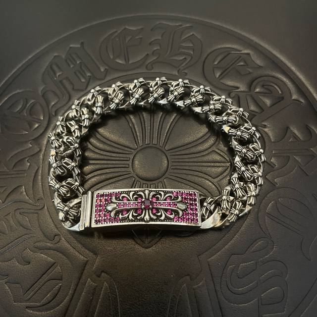 Counter Quality Chrome Hearts Chrome Hearts Classic Twisted Retro Cross Pink Dia