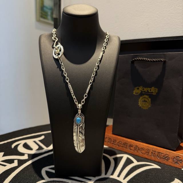 New Product On The Shelves Goro S Takahashi Goro Turquoise Feather Necklace Top