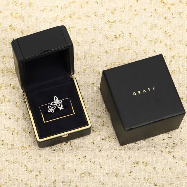 205808 Our Phantom Butterfly Ring Can Be Customized. 18K Real Gold And Real D