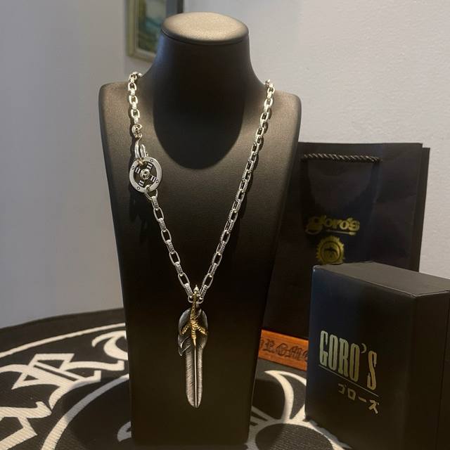 New Arrival Goro S Takahashi Goro Eagle Claw Feather Pendant Takahashi Classic L