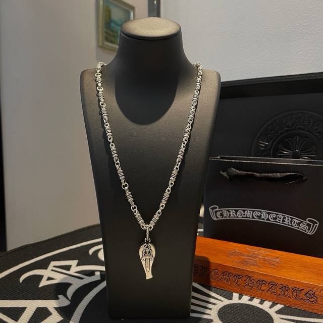 New Counter Quality Chrome Hearts Chrome Hearts Classic Retro Necklace Whistle P