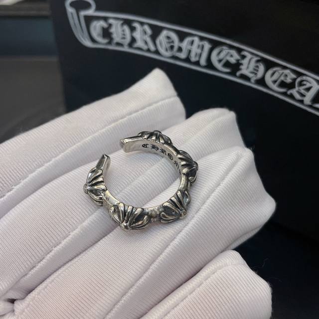 New Counter Quality Chrome Hearts Chrome Hearts Classic Retro Distressed Open Ri