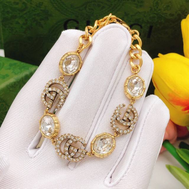 No.Gsl0030 Gucci Double Diamond G Bracelet