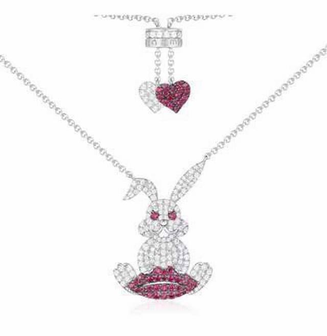 apm Monaco Yao Chen Same Necklace Female Micro-Inlaid Clavicle Chain Ins Nich