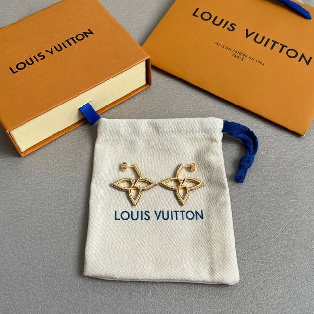New Original Lv Earrings Louis Vuitton Earrings Counter Consistent Material Hot