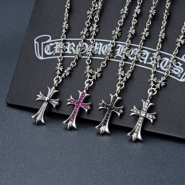Has Been Selling Chrome Hearts Classic Cross Necklace For Men And Women With Dia