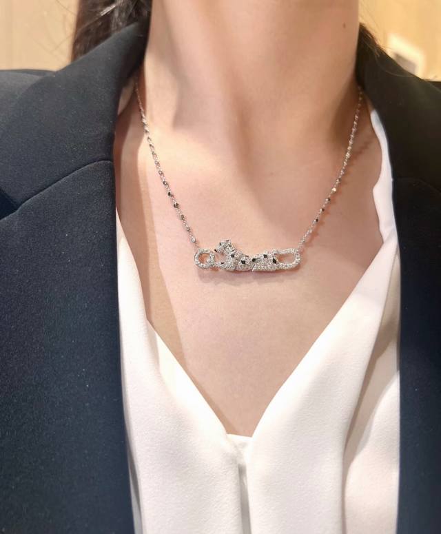 cnc Cartier Spotted Leopard Necklace, Super Thick And Domineering Leopard, Ea