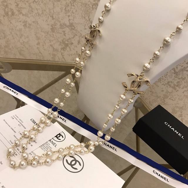 Autumn And Winter Sweater Chain Chanel Sweater Chain Small Chanel Pearl Chain Or