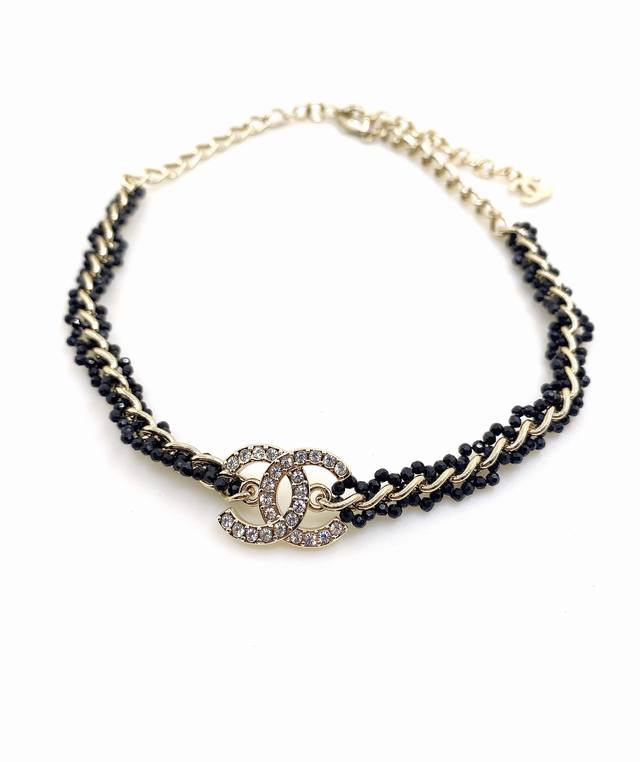 chanel Latest Black Diamond Cc Necklace Consistent Zp Brass Material