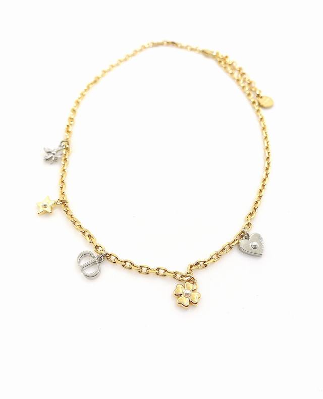 daor The Latest Two-Color Multi-Element Necklace Consistent Zp Brass Material