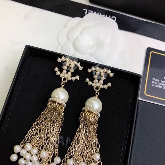 Chanel Counter Synchronization Latest Tassel Earrings Earrings Original Mold Cus