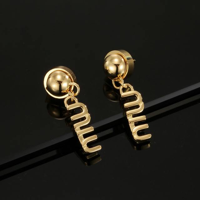 Miu Miu's New Swarovski Letter Earrings Are Made Of Original Material, Pure Silv