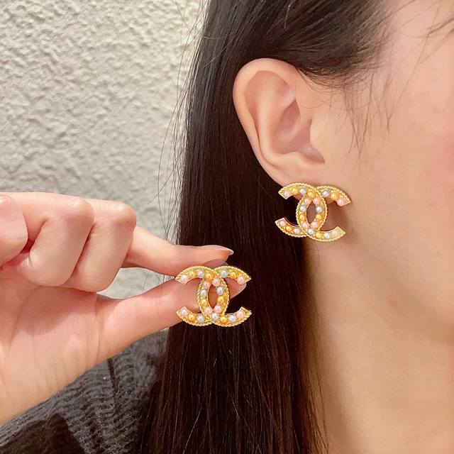 Chanel Classic Double C Earrings