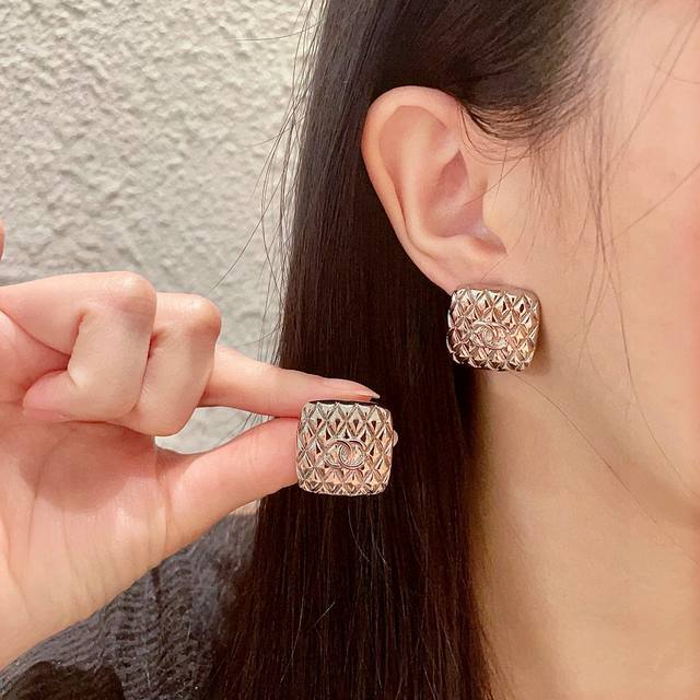 Chanel Prismatic Double C Earrings