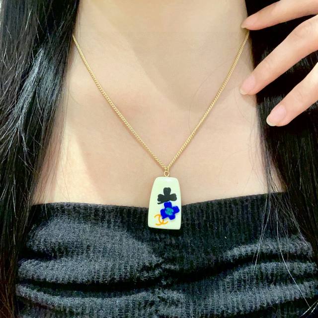 Chanel Camellia Double C Necklace