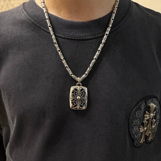 New Counter Quality Chrome Hearts Chrome Hearts Cross Necklace Square Brand Ratt