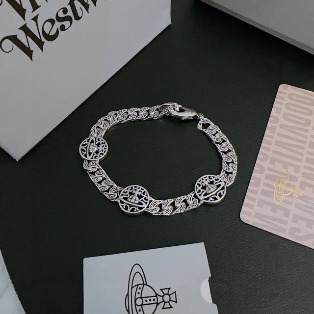 High Quality Queen Mother Counter Exquisite Version Thai Silver Style Bracelet C