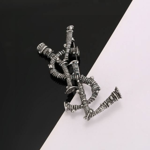 Ysl Brooch Classic Luxury Fashion All-Match Like A Cocktail Dress Gorgeous Class