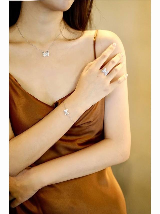 Our Butterfly Necklace Can Be Customized With 18K Real Gold And Real Diamonds. W