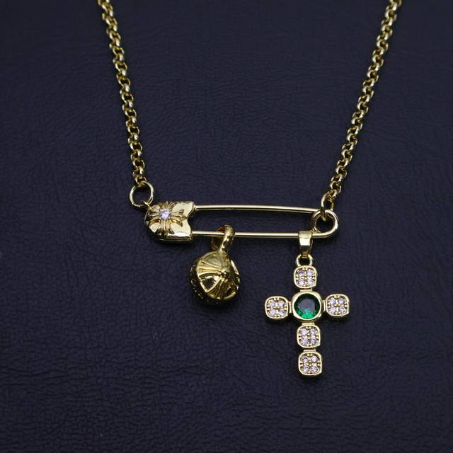 New Product On The Shelves Chrome Hearts Necklace Brooch Chain With Different Pa