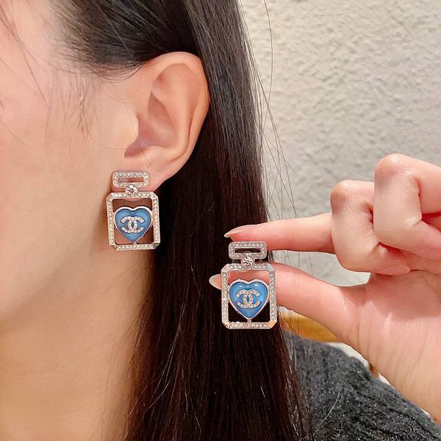 Chanel Classic Love Double C Earrings