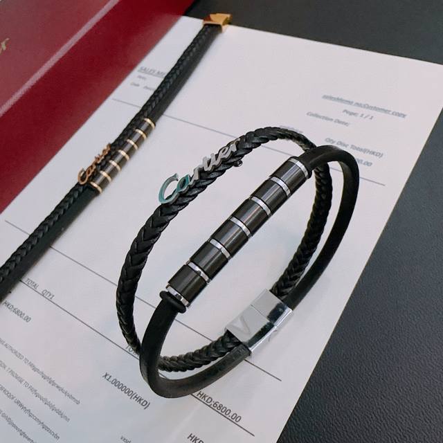 High Quality Cartier Cowhide Bracelet Original Goods Counter New Model Open Mold