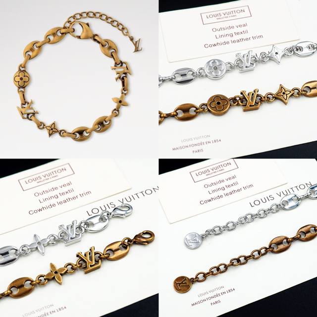Lvsailor Bracelet Uses Shiny Metal To Create A Distressed Effect, Using Chain-Li
