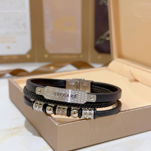 New Bvlgari Bracelet Bracelet Braided Bracelet Thickened Platinum Edition High-E