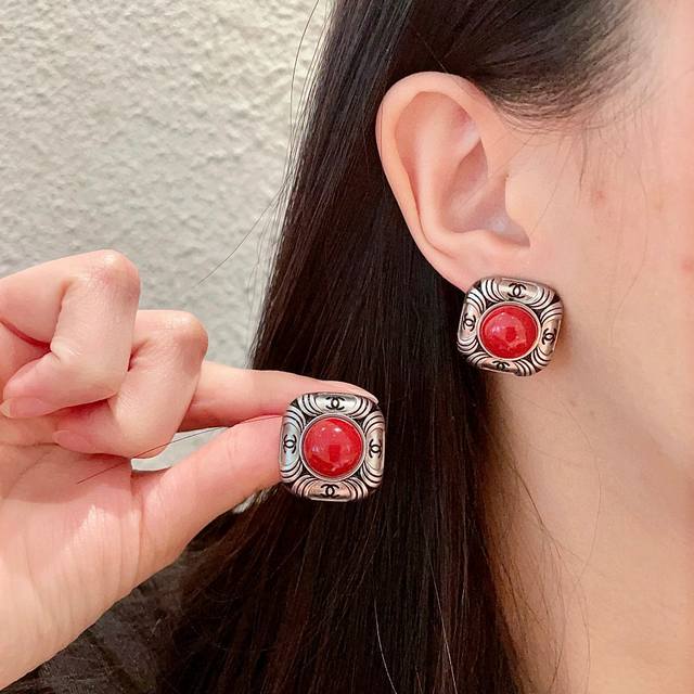 Chanel Double C Earrings