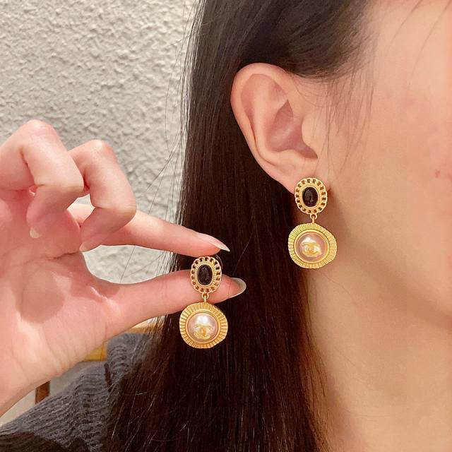 Chanel Pearl Double C Earrings
