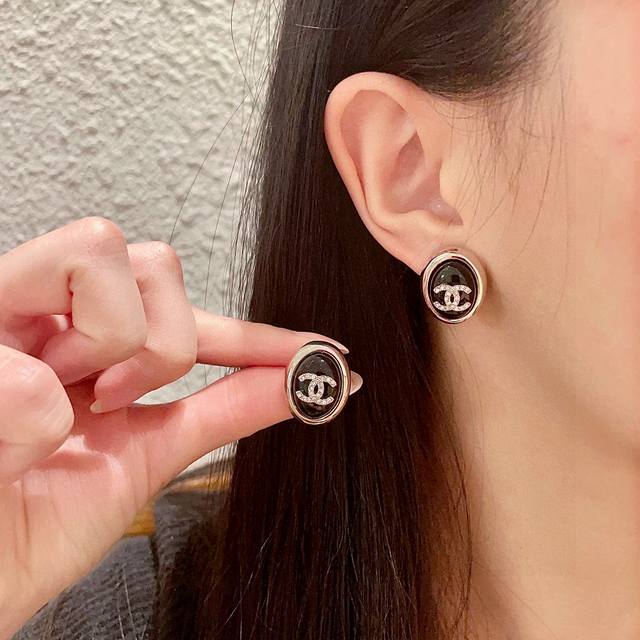 Chanel Double C Diamond Earrings