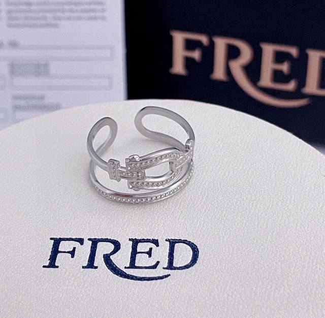 Popular Fred Open Ring Classic Versatile Internet Celebrity Fashion Group Must-H