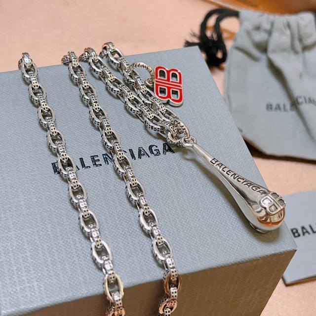 Original Goods New Product Balenciaga Necklace Balenciaga New Zipper Design Neck