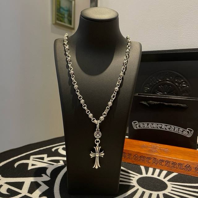 New Counter Quality Chrome Hearts Chrome Hearts Classic Retro Necklace Cross Cro