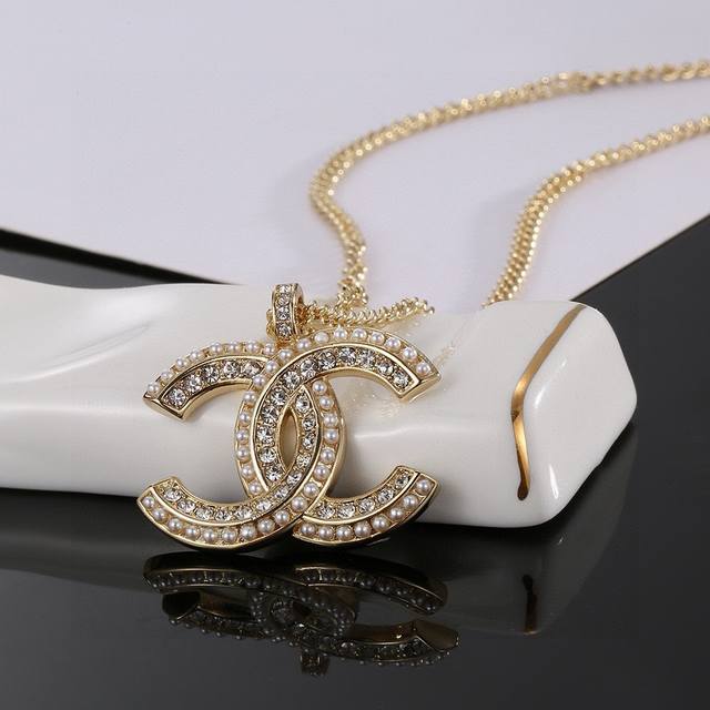 chanel Chanel Necklace, High-End Quality, Same Material As The Counter, Exqui