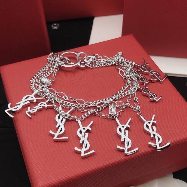 No.Ysl0008 Yvessaintlauren*Latest Multi-Layered Bracelet Consistent Zp Brass Mat