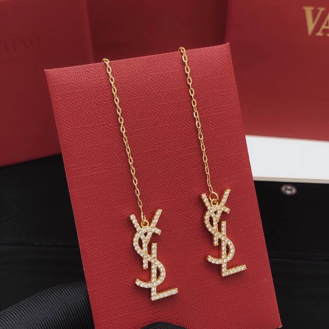 No.Yed0071 Yvessaintlauren*Latest Tassel Earrings Consistent Zp Brass Material