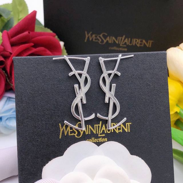 No.Yed0058 Gold No.Yed0059 Silver Ysl*Latest Smooth Earrings Consistent With Zp