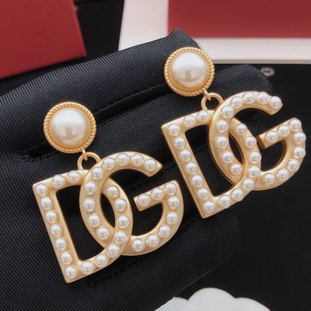 No.Dged0025 Large Size Dg*Latest Rice Bead Earrings Consistent Zp Brass Material