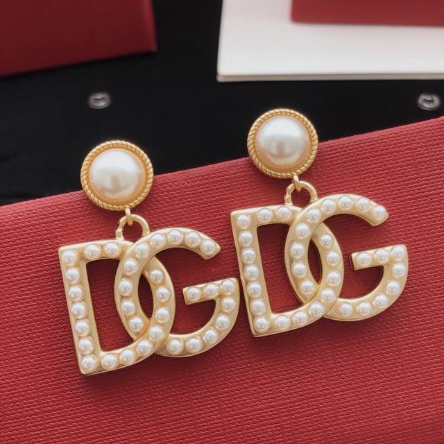 No.Dged0023 Medium Dg*Latest Rice Bead Earrings Consistent Zp Brass Material