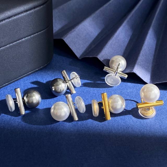 Unlabeled Niche Design Ins Style Korean Fashion Temperament Pearl Ear Clips 3 Co
