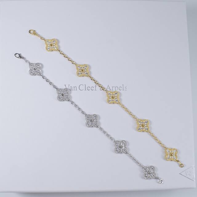 Sterling Silver, Precision-Made, Thick Gold Electroplating Perfect Two-Color Fou