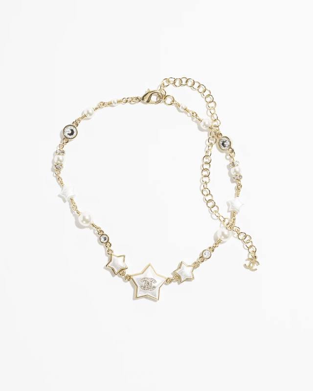 No.4293 Chanel Five-Pointed Star Resin Necklace